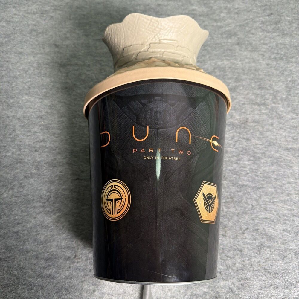 AMC Theatres Dune Part Two Sandworm Popcorn Bucket Tin Vessel Collectible
